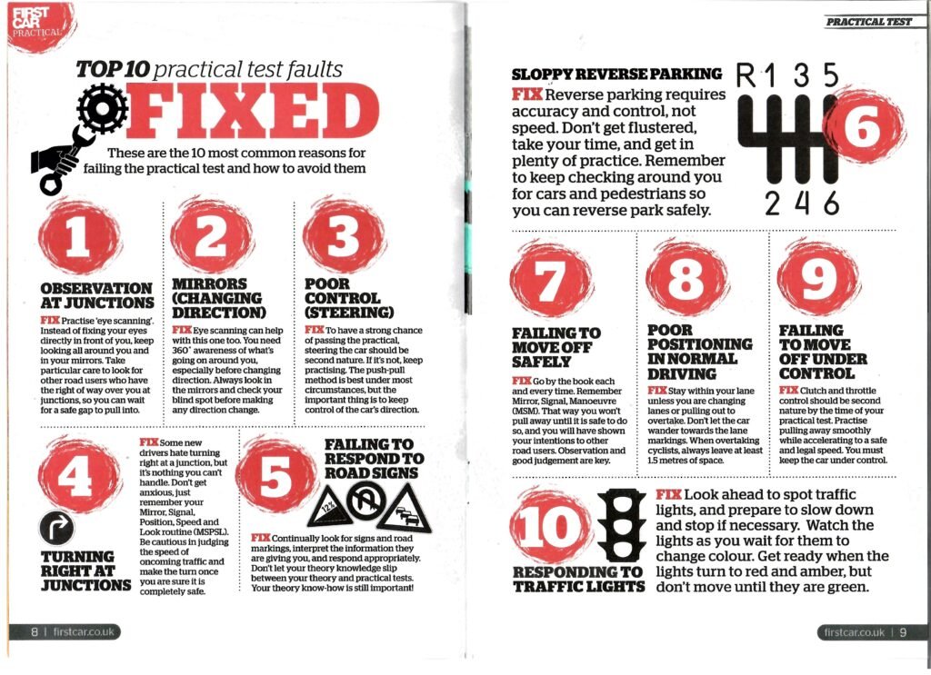 Top 10 Reasons People Fail Their Driving Test in Great Britain (And How ...